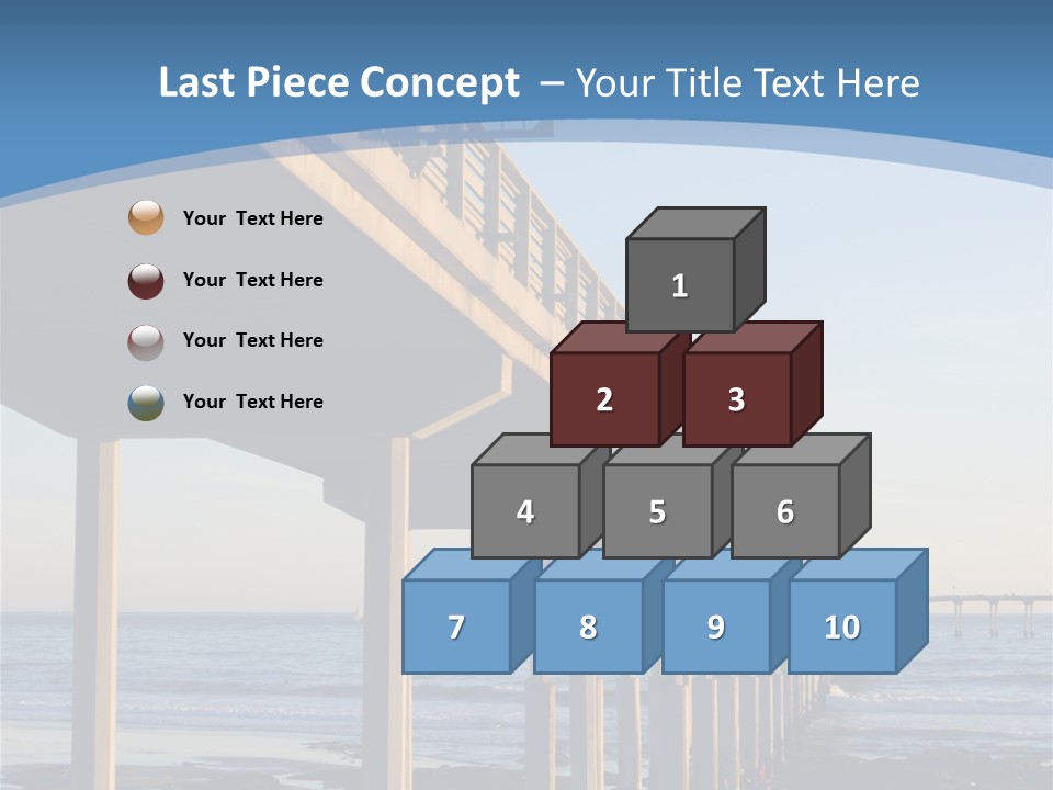 California Low Blue PowerPoint Template