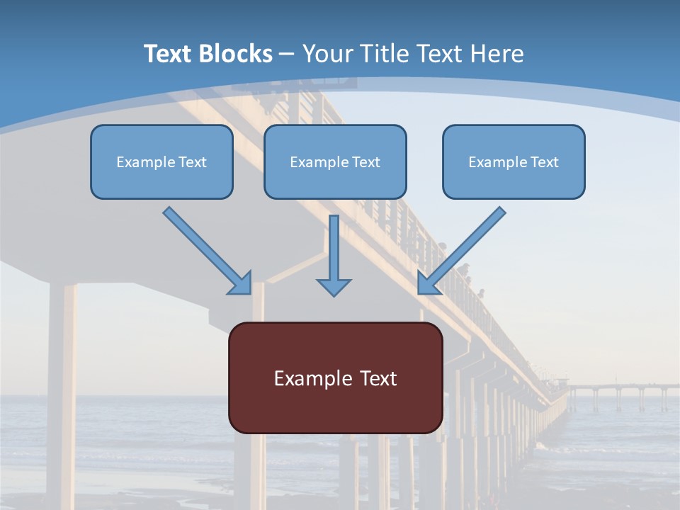 California Low Blue PowerPoint Template