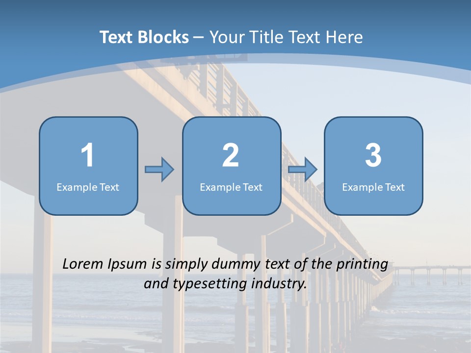 California Low Blue PowerPoint Template