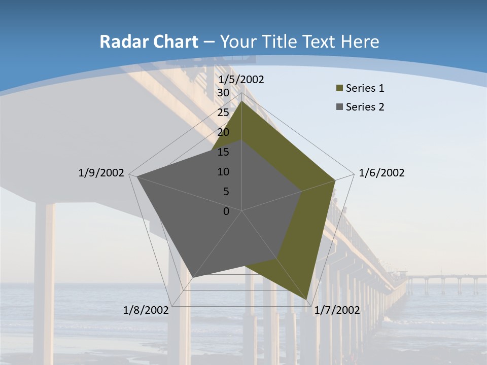 California Low Blue PowerPoint Template