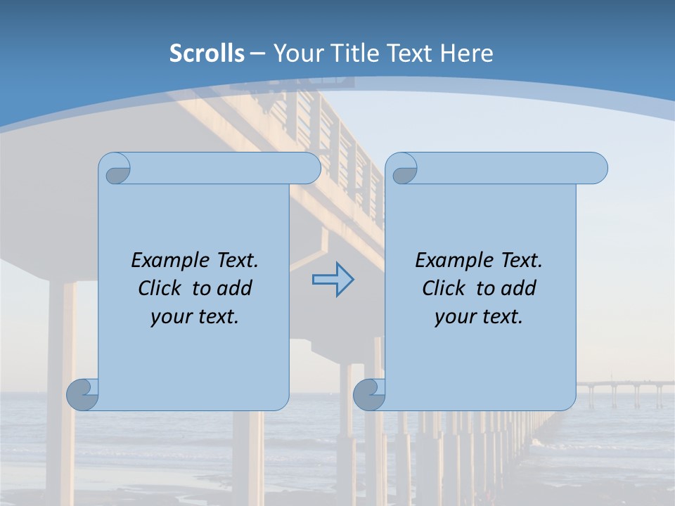 California Low Blue PowerPoint Template
