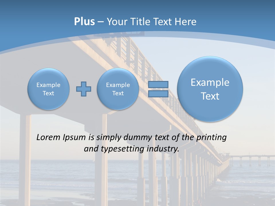 California Low Blue PowerPoint Template