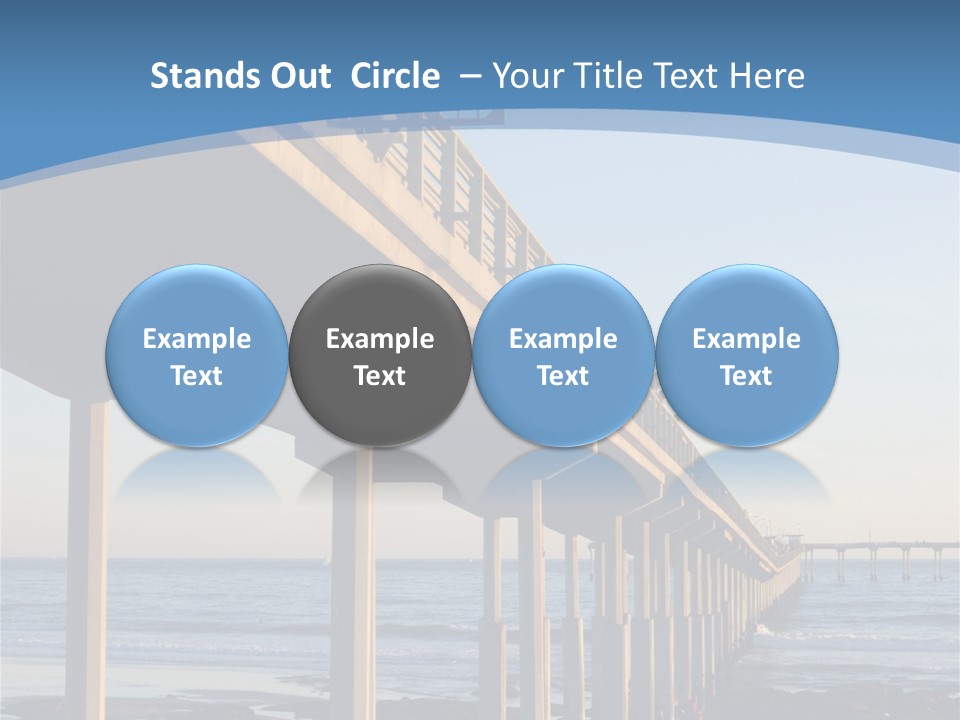 California Low Blue PowerPoint Template