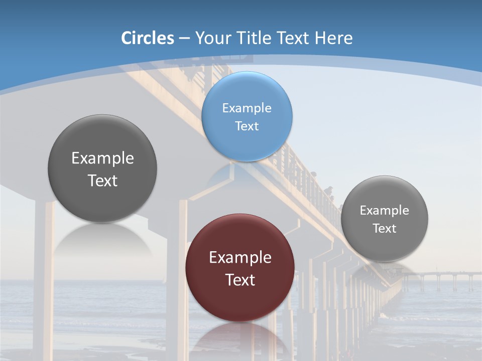 California Low Blue PowerPoint Template