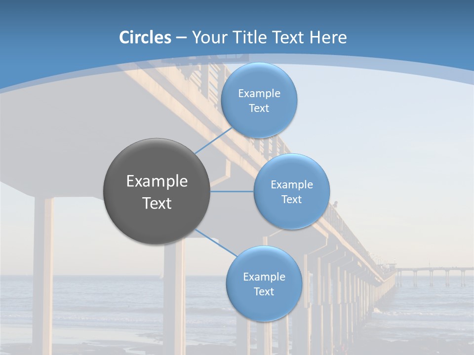 California Low Blue PowerPoint Template