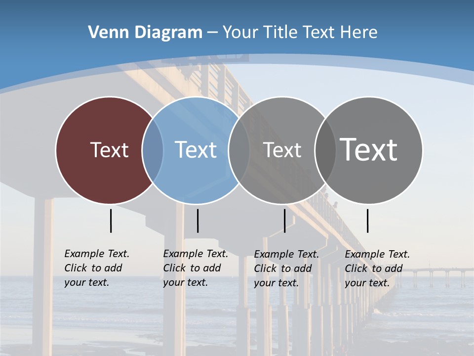 California Low Blue PowerPoint Template