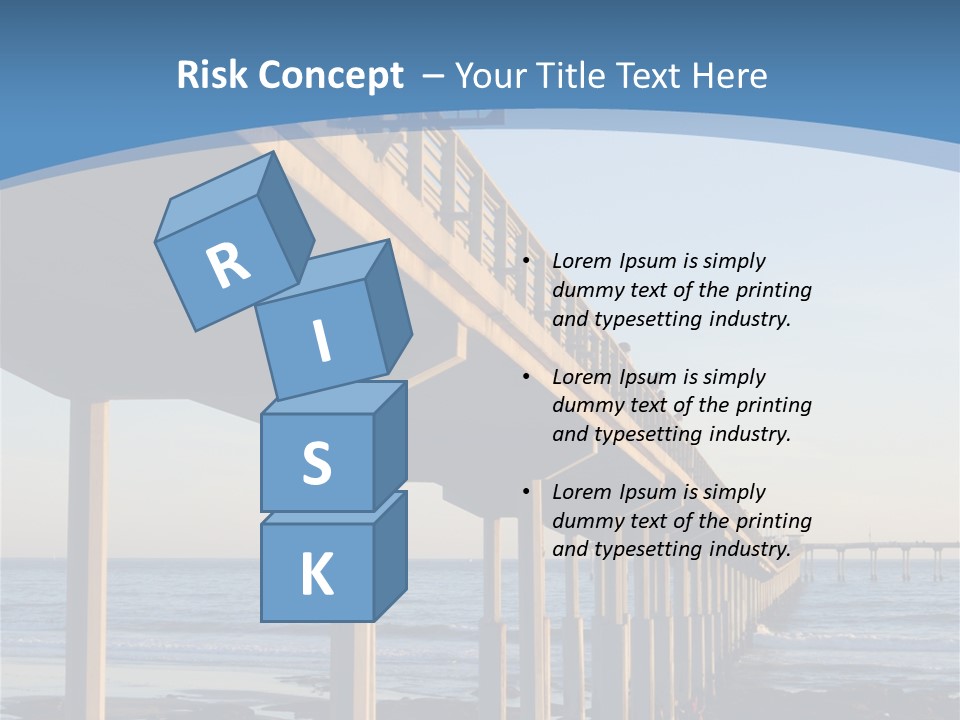 California Low Blue PowerPoint Template