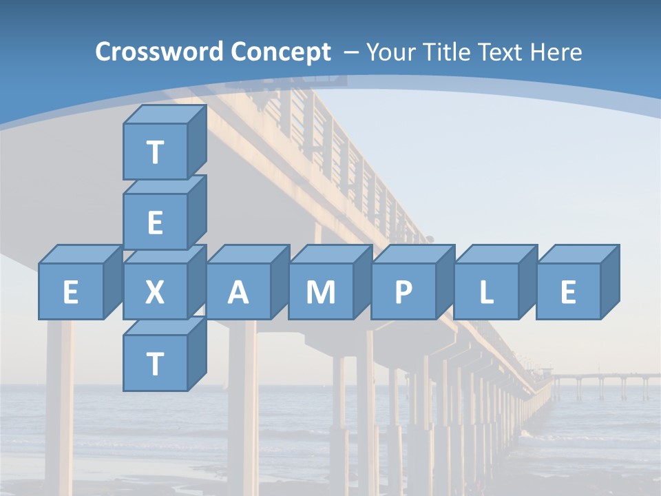 California Low Blue PowerPoint Template