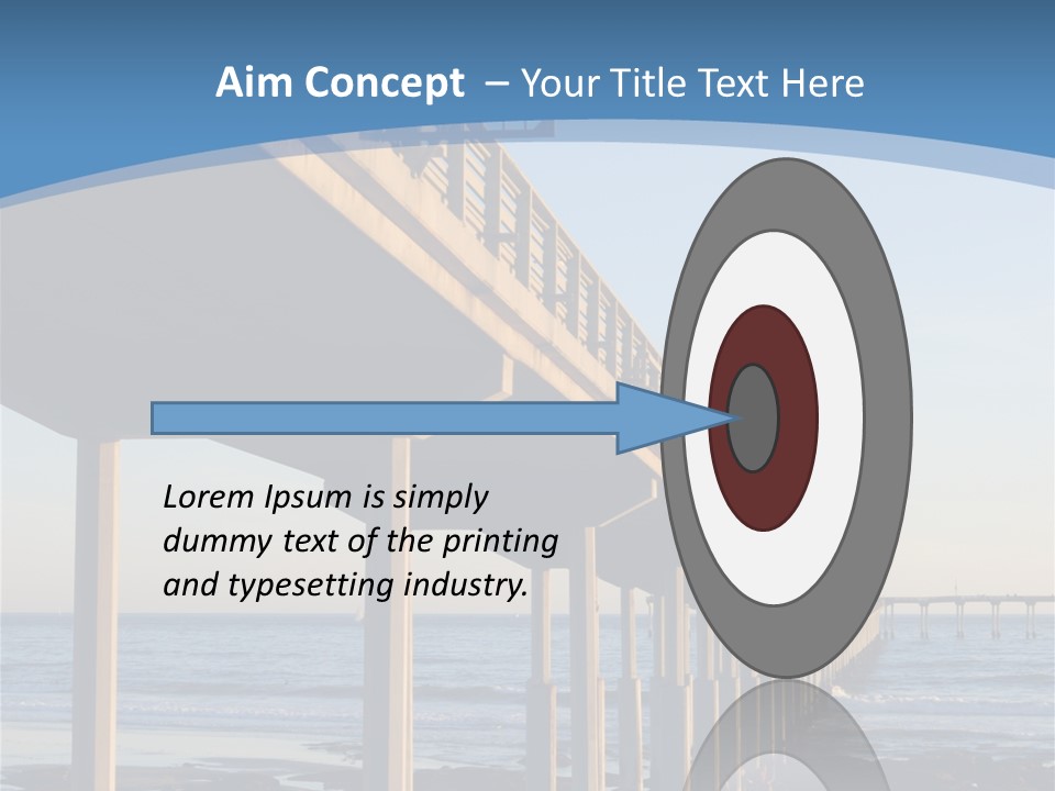 California Low Blue PowerPoint Template