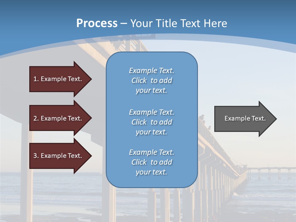 California Low Blue PowerPoint Template