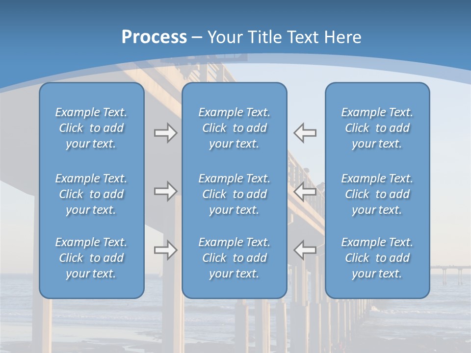 California Low Blue PowerPoint Template