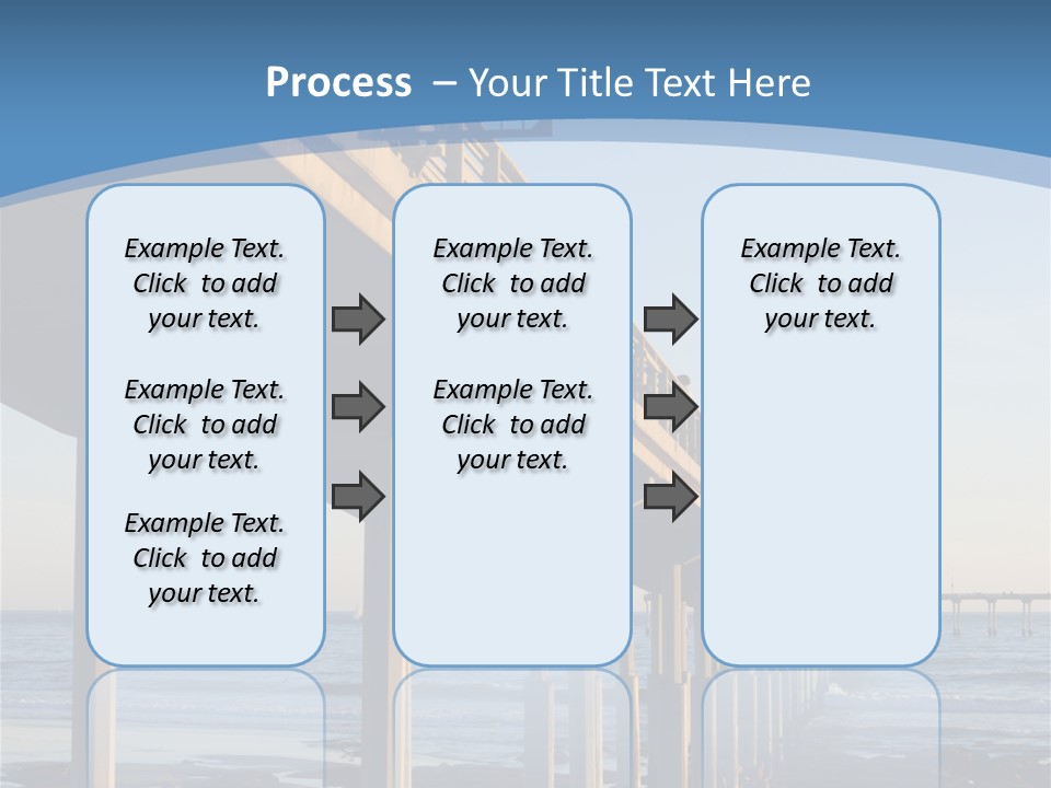 California Low Blue PowerPoint Template