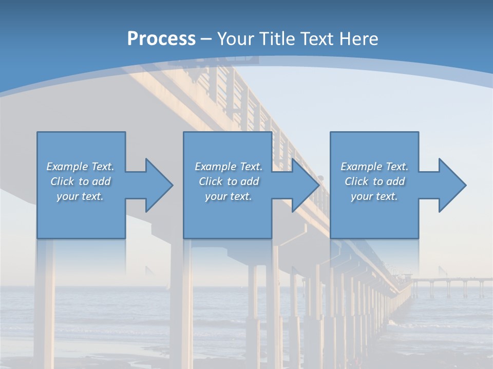 California Low Blue PowerPoint Template