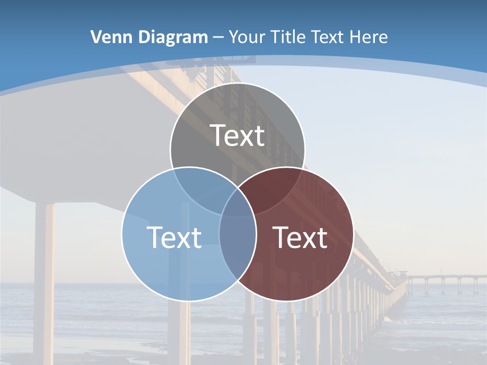 California Low Blue PowerPoint Template