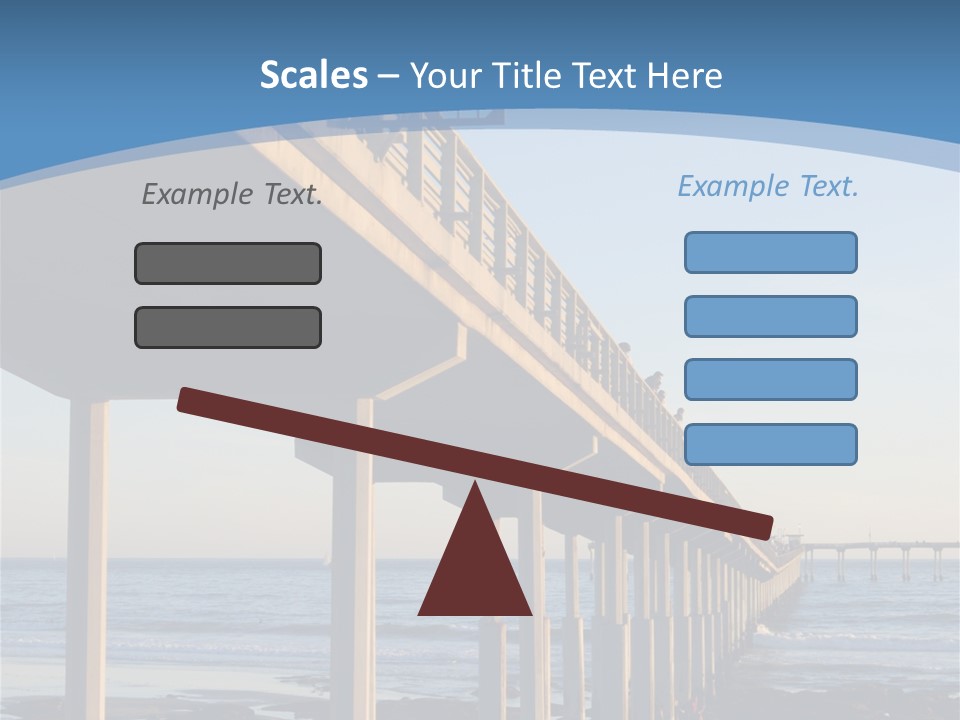 California Low Blue PowerPoint Template