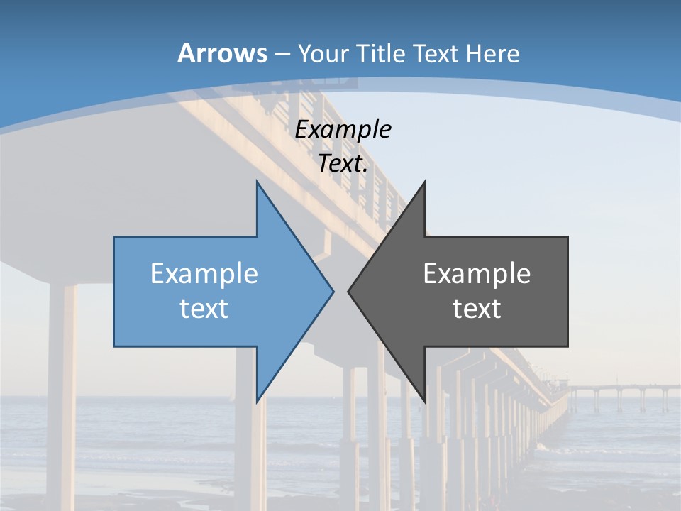 California Low Blue PowerPoint Template