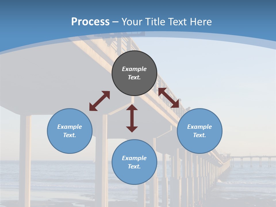 California Low Blue PowerPoint Template