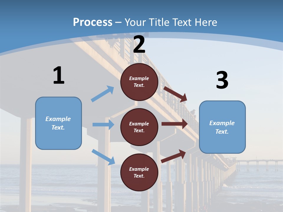 California Low Blue PowerPoint Template