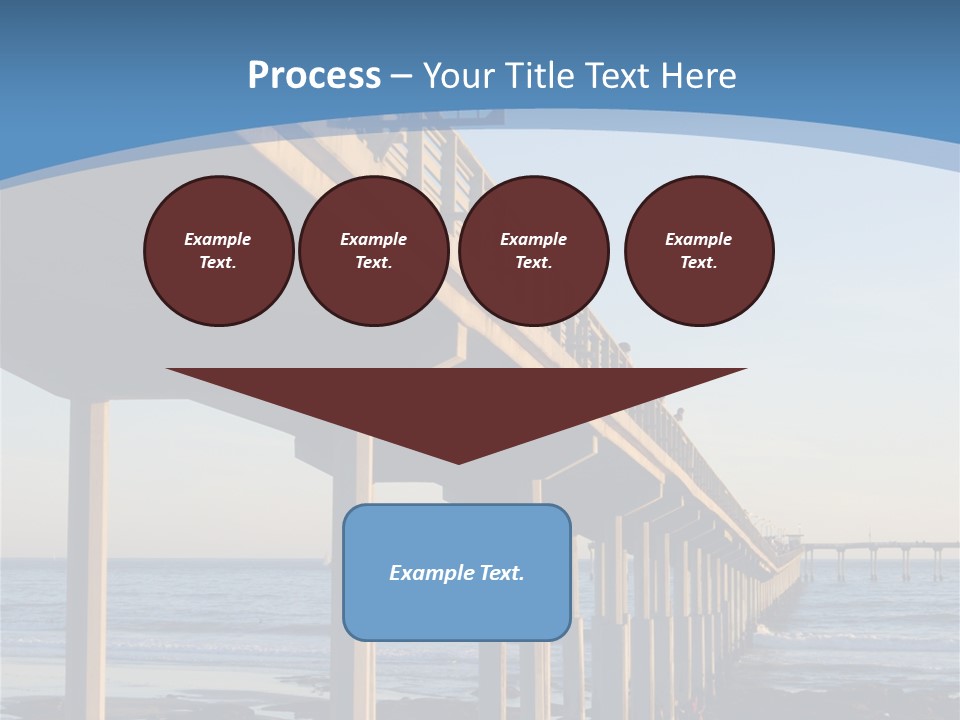 California Low Blue PowerPoint Template