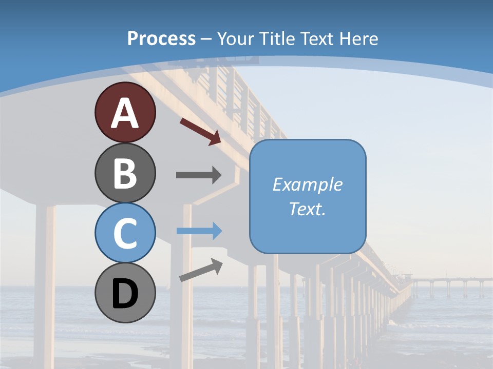 California Low Blue PowerPoint Template