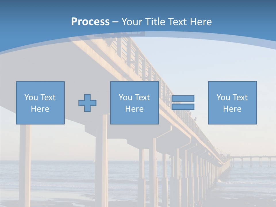 California Low Blue PowerPoint Template