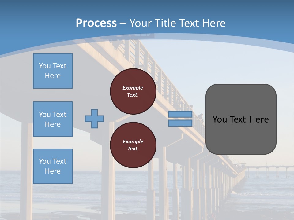 California Low Blue PowerPoint Template