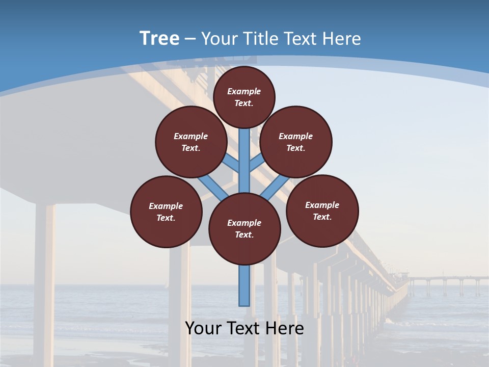 California Low Blue PowerPoint Template