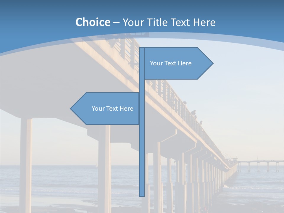 California Low Blue PowerPoint Template