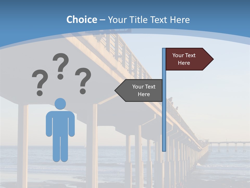 California Low Blue PowerPoint Template