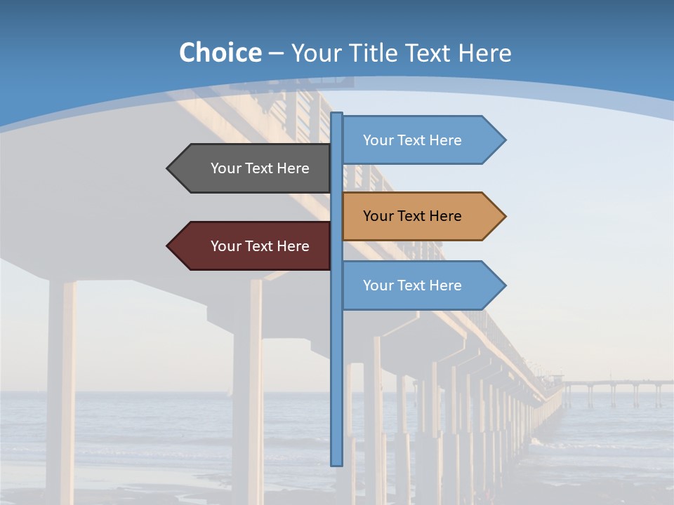 California Low Blue PowerPoint Template