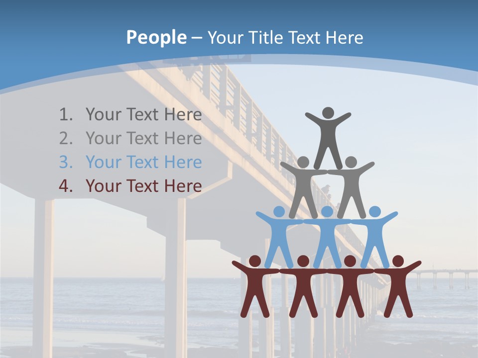 California Low Blue PowerPoint Template