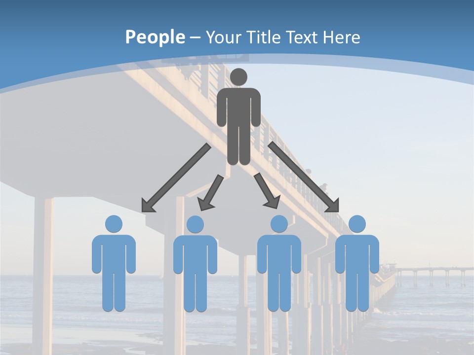 California Low Blue PowerPoint Template