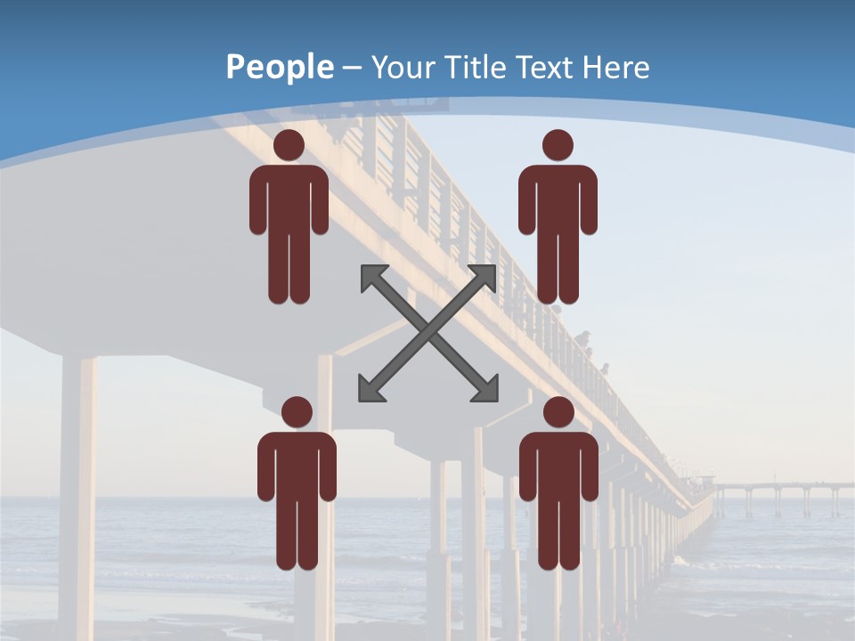 California Low Blue PowerPoint Template