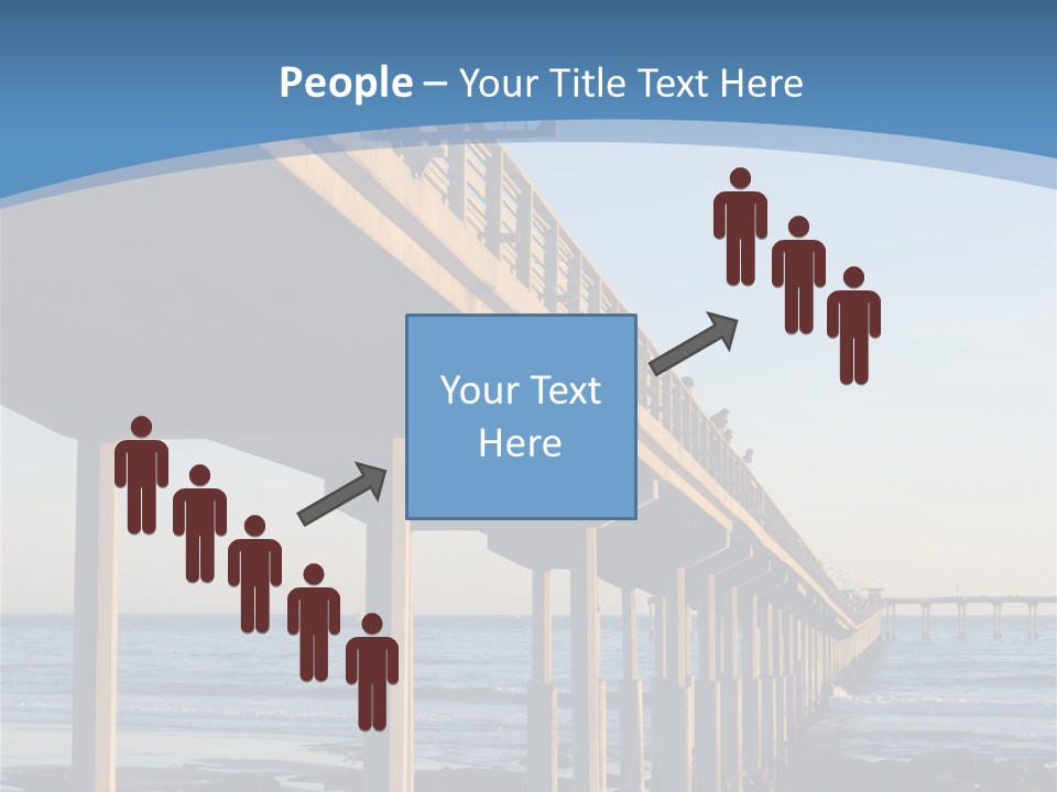 California Low Blue PowerPoint Template