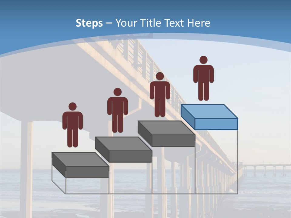 California Low Blue PowerPoint Template