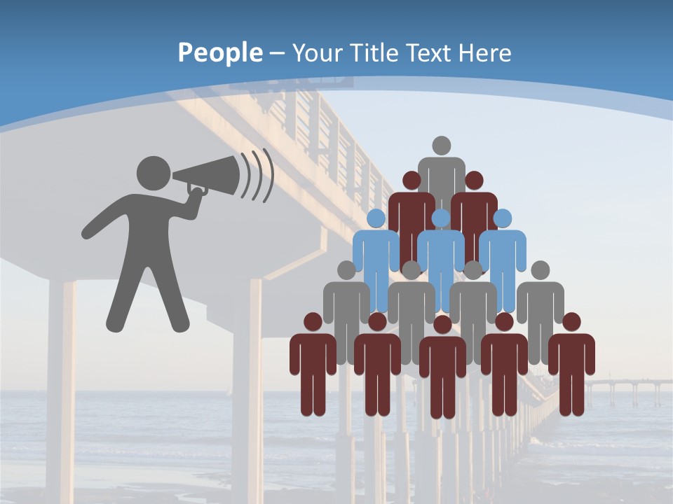 California Low Blue PowerPoint Template