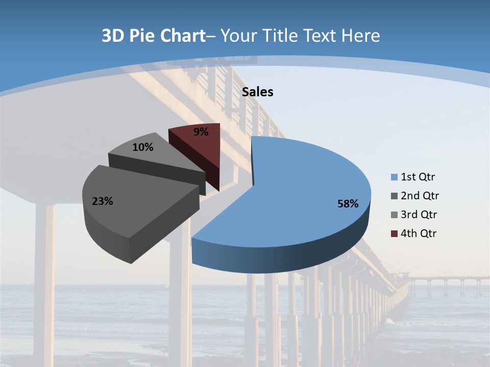 California Low Blue PowerPoint Template