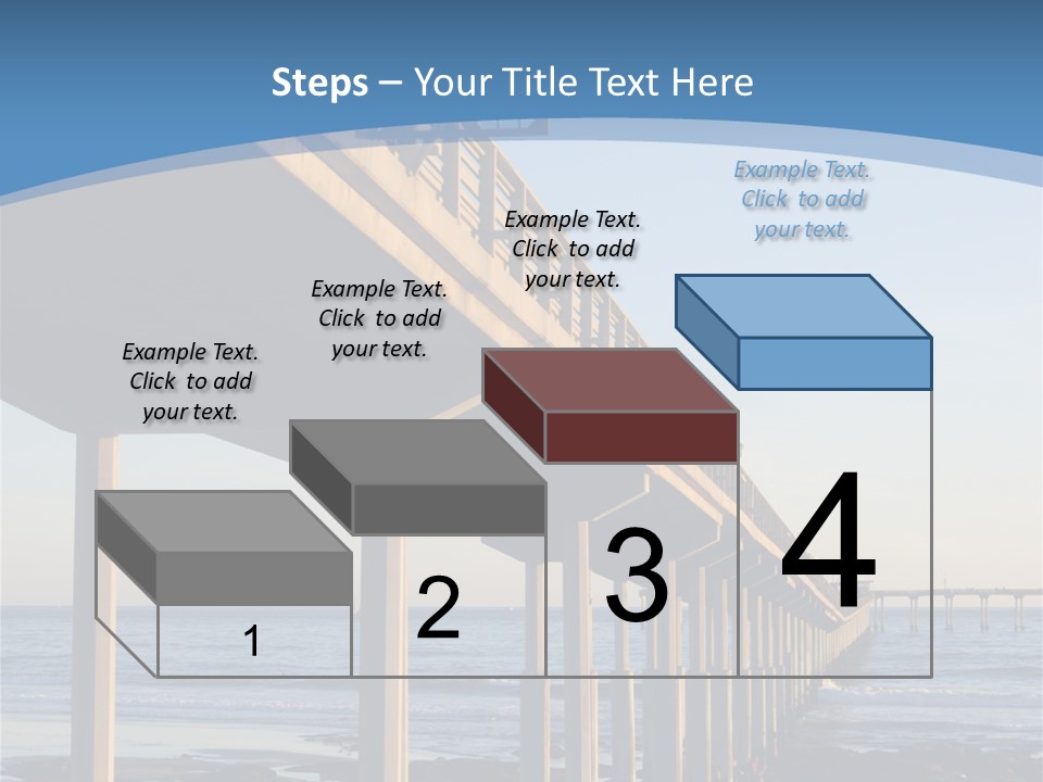 California Low Blue PowerPoint Template