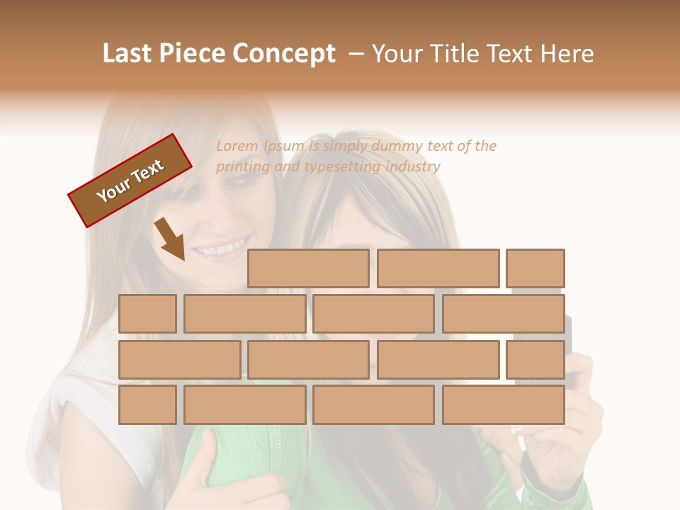 Together Character Figure PowerPoint Template