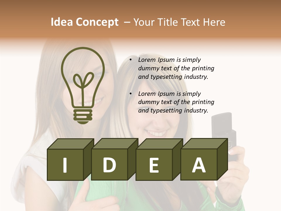 Together Character Figure PowerPoint Template