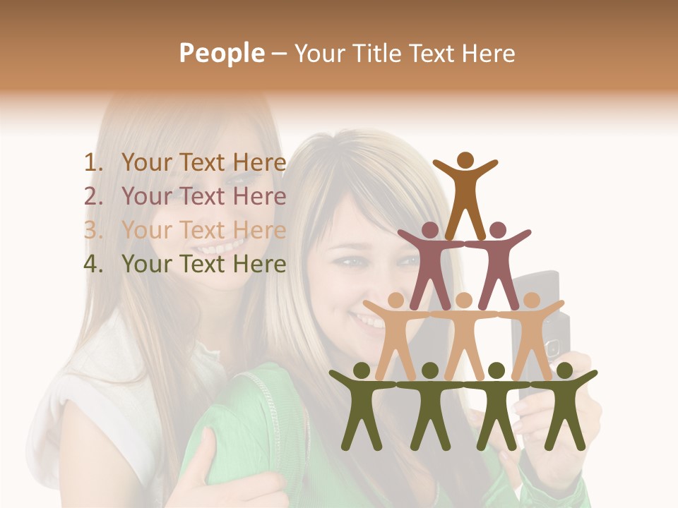 Together Character Figure PowerPoint Template