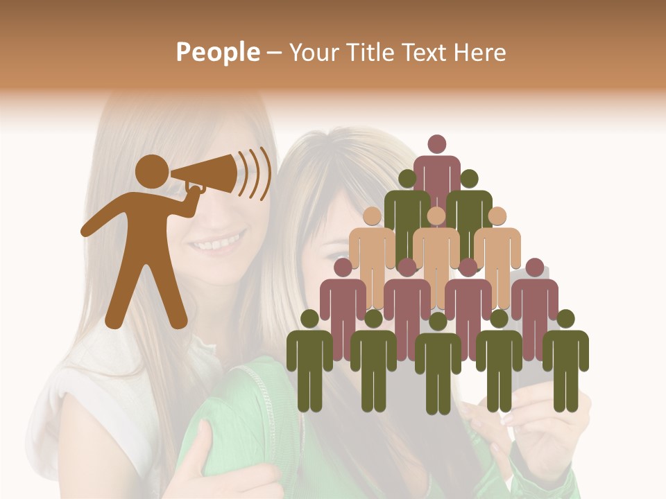 Together Character Figure PowerPoint Template