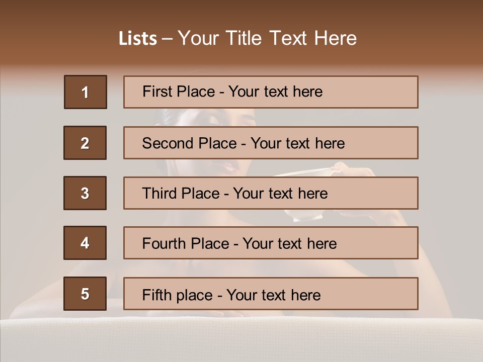 Coffee Fashion Dark PowerPoint Template