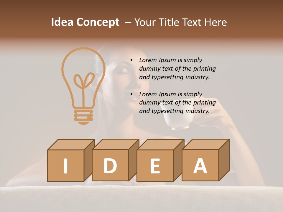 Coffee Fashion Dark PowerPoint Template