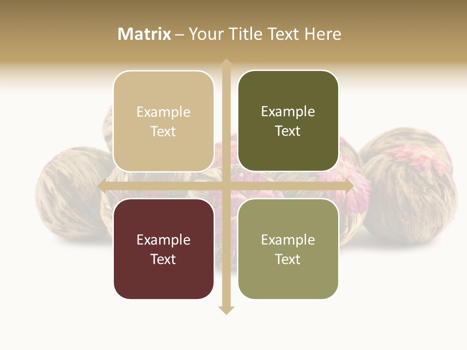 Flower Drink Lifestyle PowerPoint Template