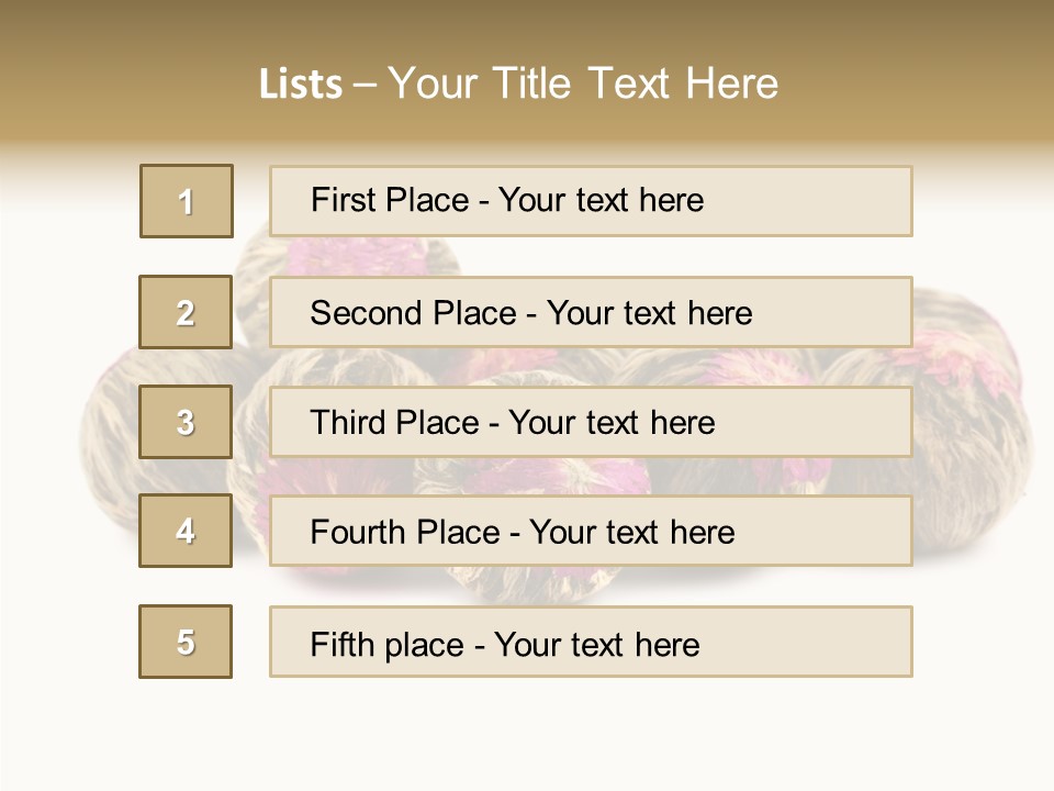 Flower Drink Lifestyle PowerPoint Template