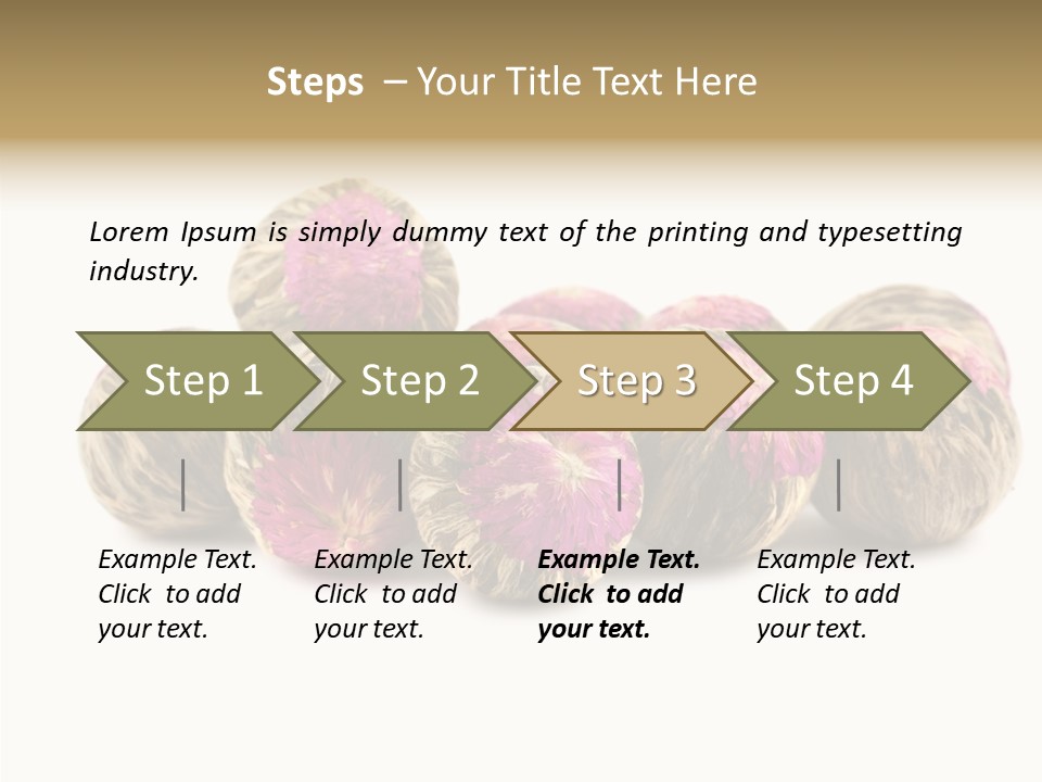 Flower Drink Lifestyle PowerPoint Template