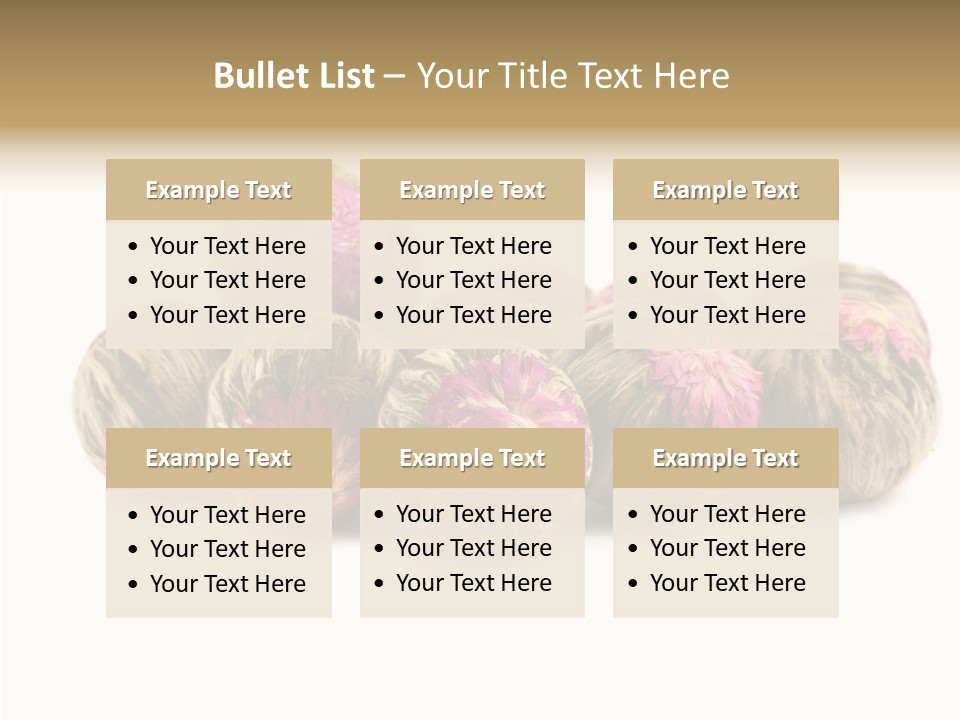 Flower Drink Lifestyle PowerPoint Template