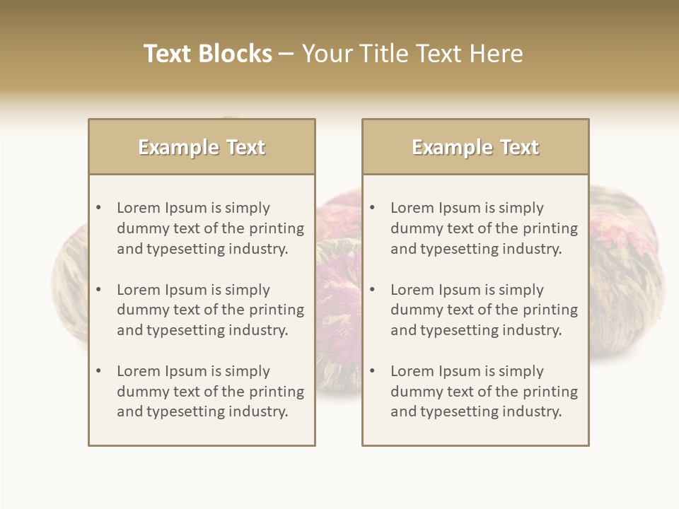 Flower Drink Lifestyle PowerPoint Template