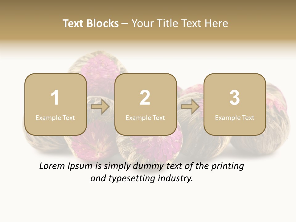 Flower Drink Lifestyle PowerPoint Template